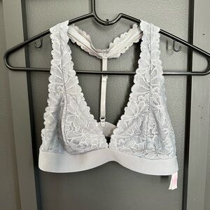 Victorias Secret PINK Medium Bralette Blue/Gray Wireless Back Closure